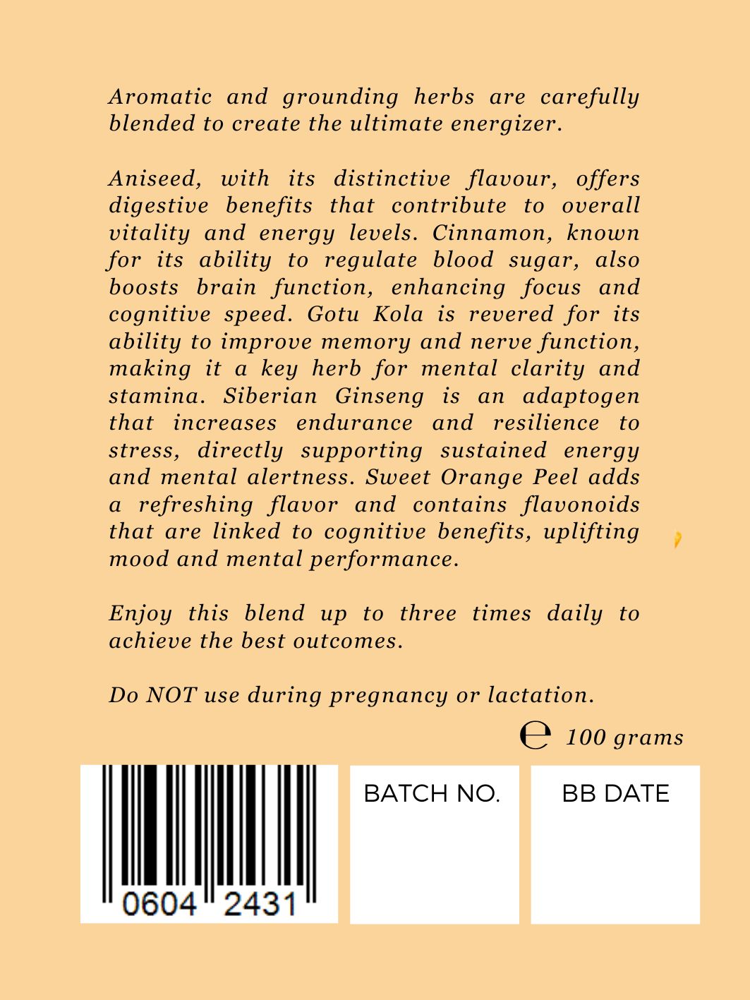 Energy Elixir Herbal Tea
